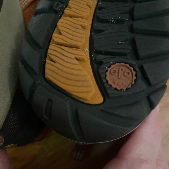 Chaco Water Hiking Shoes Ecotread Kids 4 Orange Black Performance Comfort Sandal - Picture 10 of 12